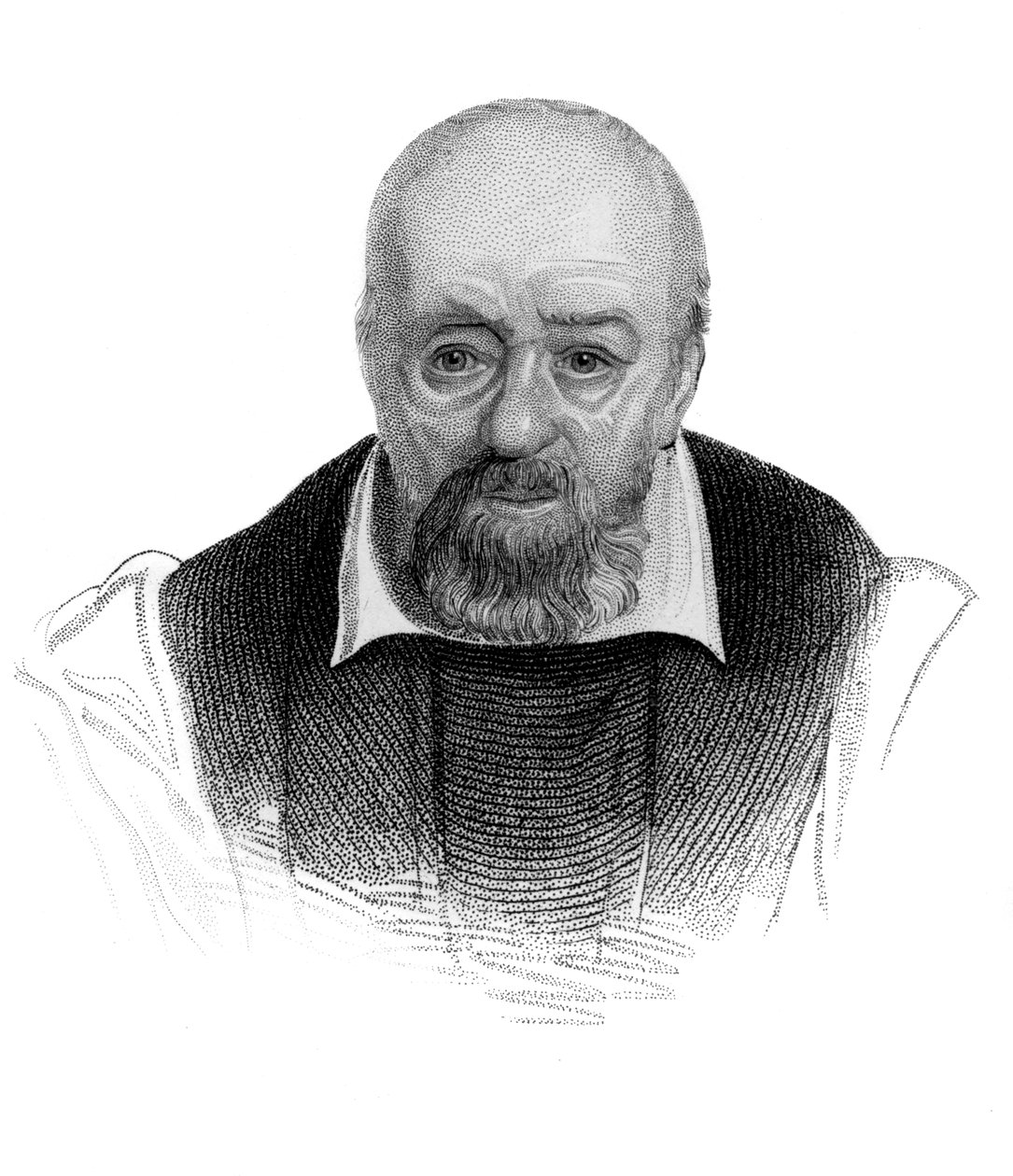 George Buchanan, skotský historik 16. století a humanistický učenec, c1850 od Unbekannt