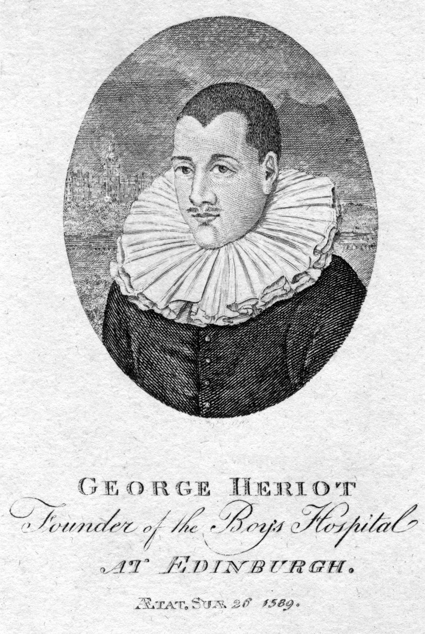 George Heriot 1563-1624, skotský zlatník a filantrop, 1791 od Unbekannt