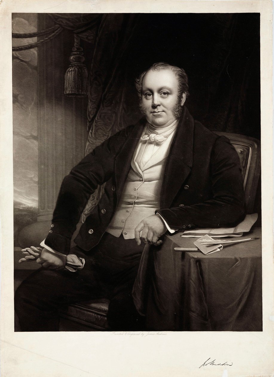 George Hudson, anglický železniční předseda, c 1850 od Unbekannt