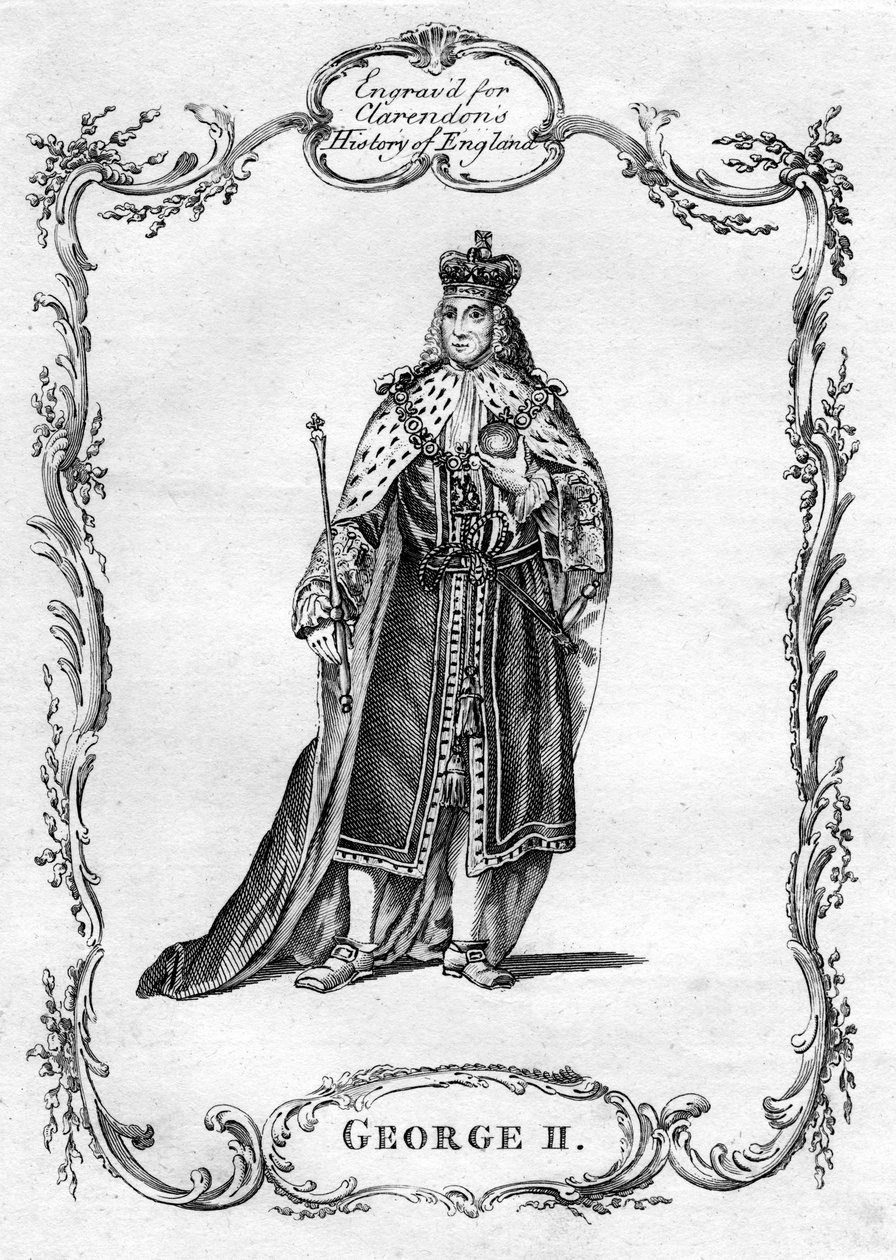 Jiří II z Velké Británie od Unbekannt
