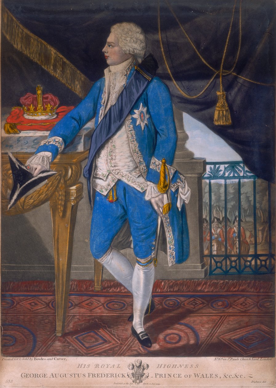 George IV jako princ z Walesu, 1795 od Unbekannt