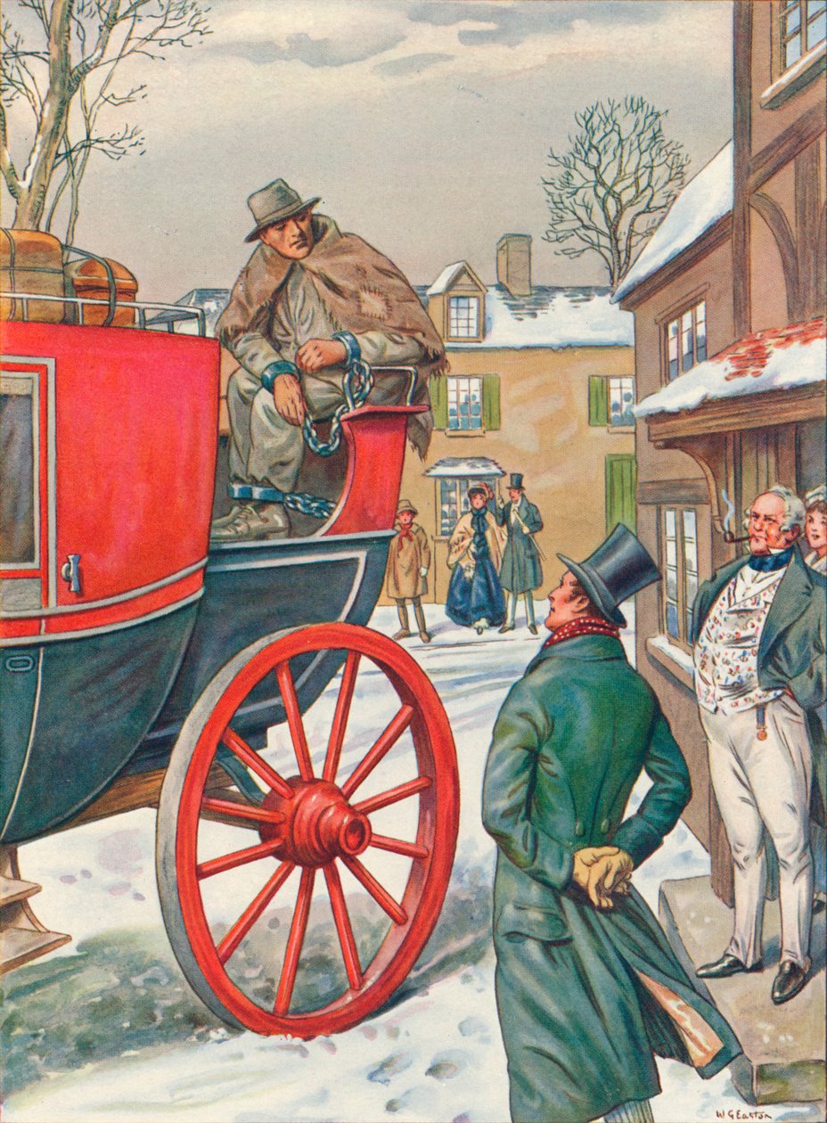 George Loveless 1797-1874 v řetězech z Dorchesteru do vězení, 1834, 1934 od Unbekannt
