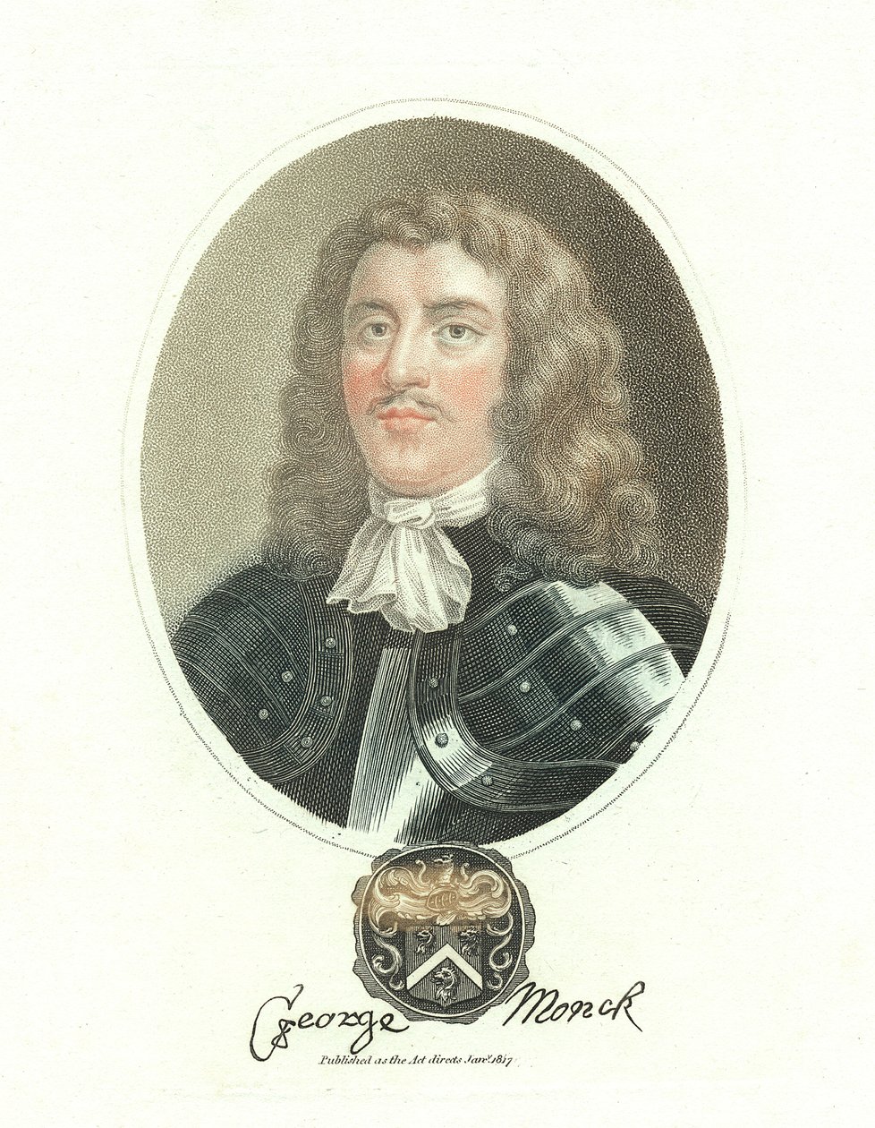 George Monck, 1. vévoda z Albermarle, anglický voják 17. století, 1817 od Unbekannt