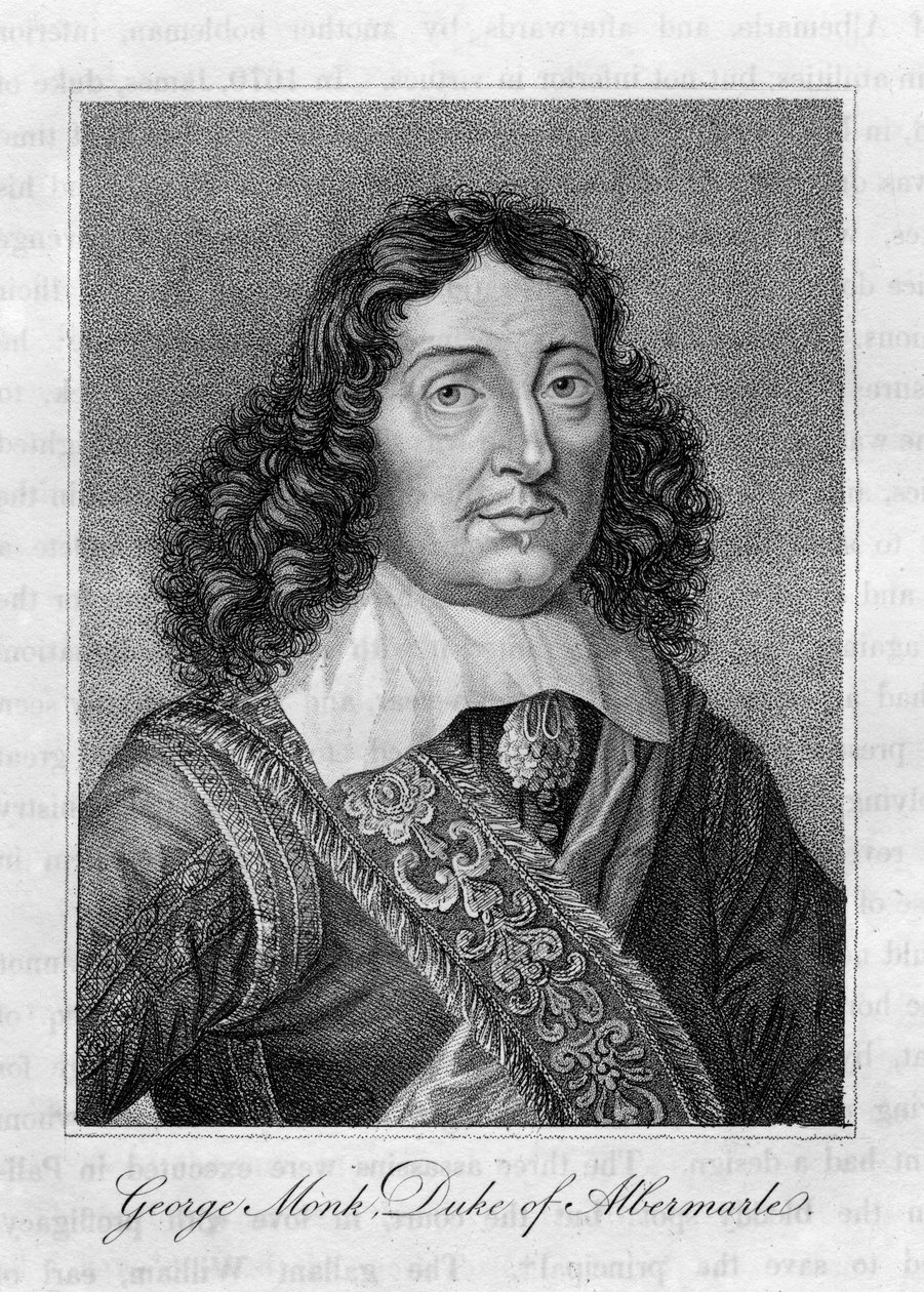 George Monck, vévoda z Albemarle, anglický voják 17. století od Unbekannt
