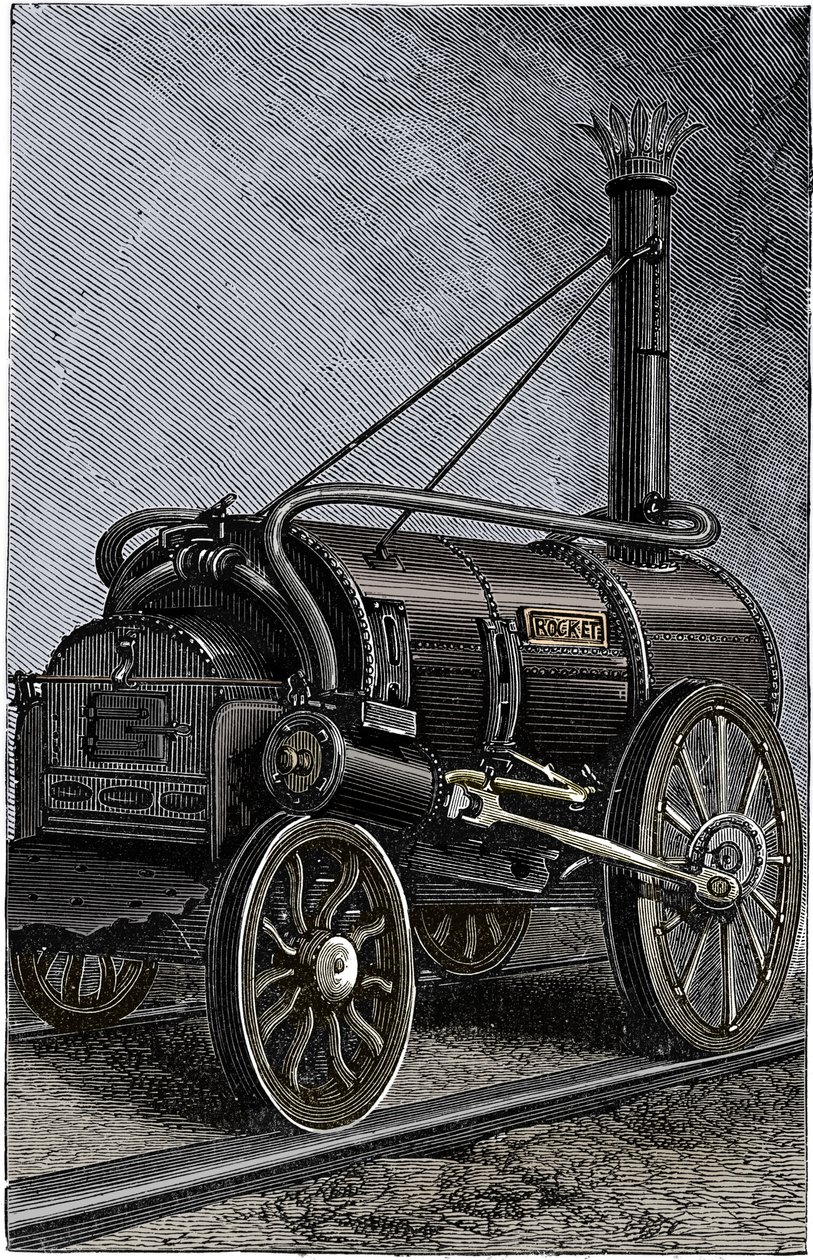 Lokomotiva Rocket George Stephensons, 1829 1892 od Unbekannt