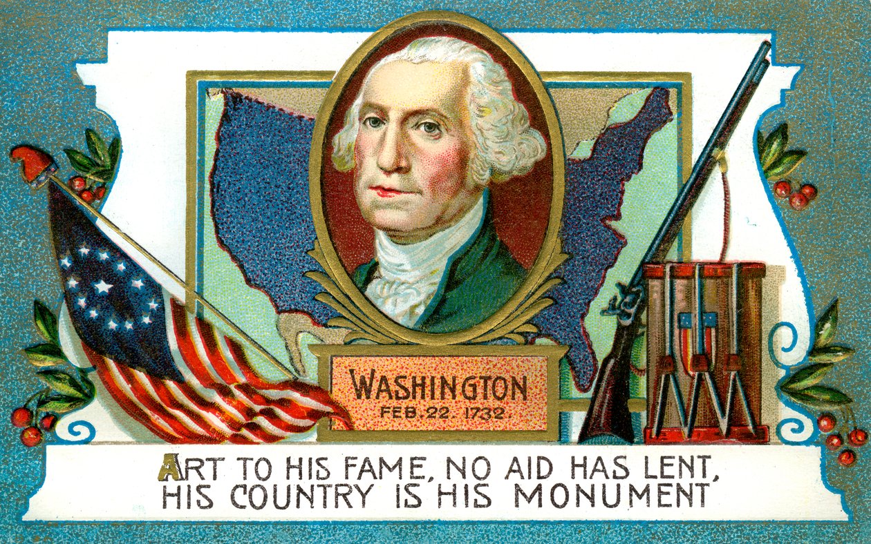 George Washington 1732-1799, americký prezident, 18. století od Unbekannt