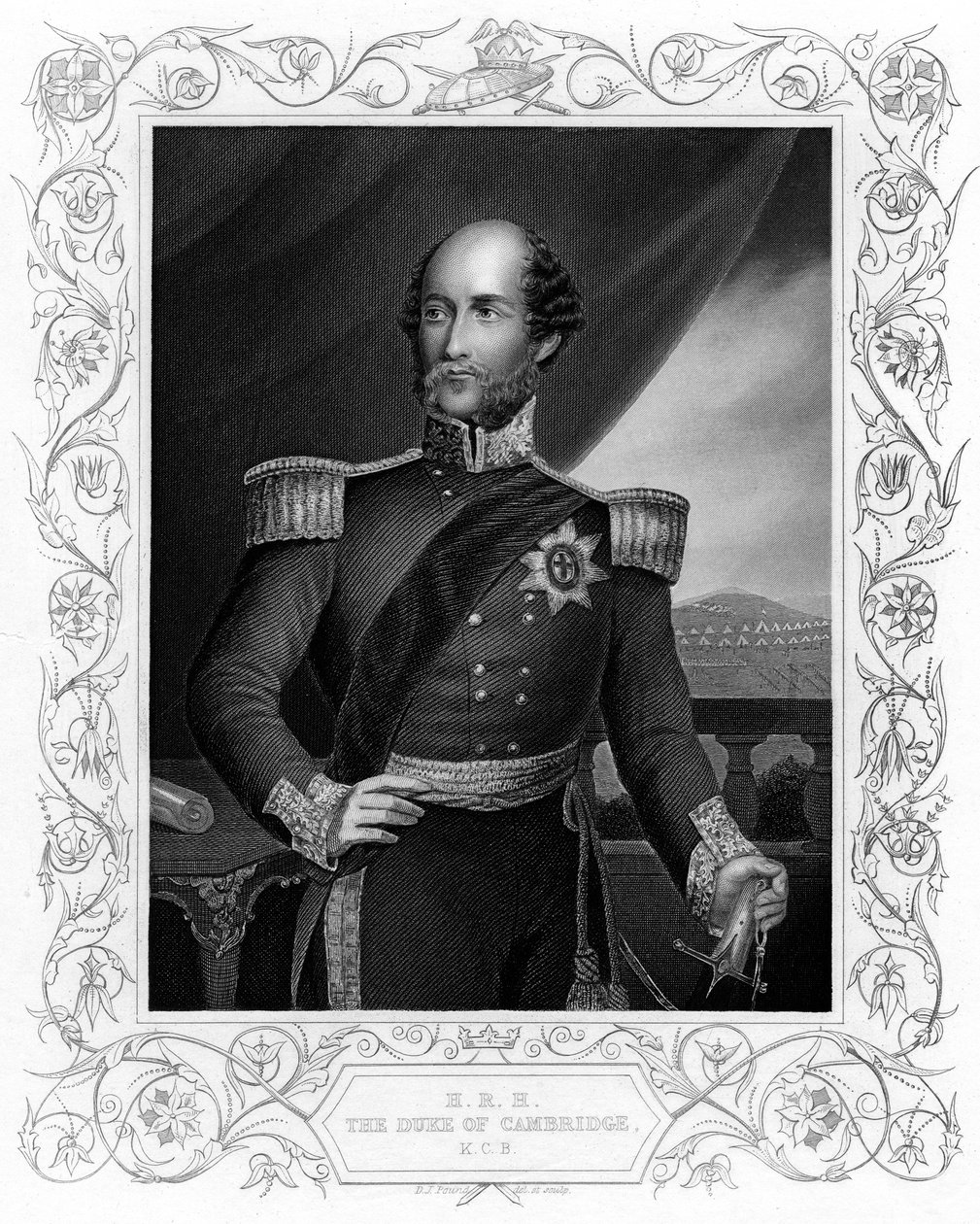 George William Frederick Charles, druhý vévoda z Cambridge, britský voják, c1856 od Unbekannt