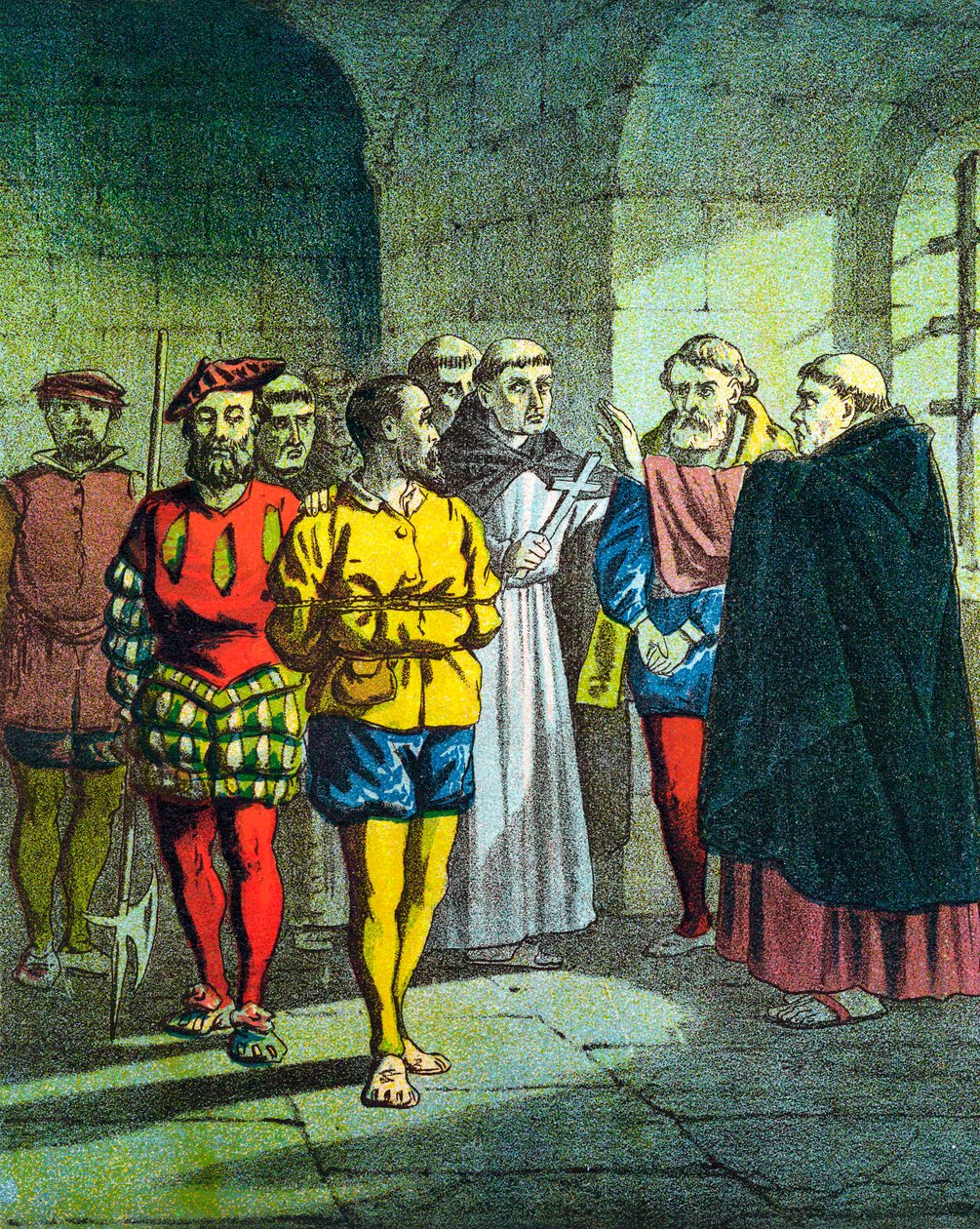 George Wishart, skotský protestantský reformátor ze 16. století, kolem roku 1860 od Unbekannt