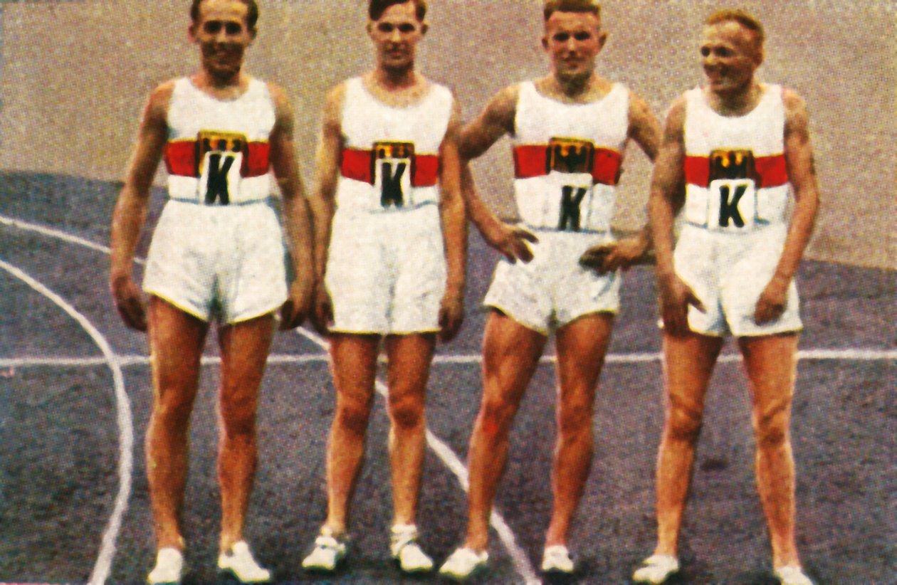 Německá štafeta mužů na 4x400 m, 1928. od Unbekannt