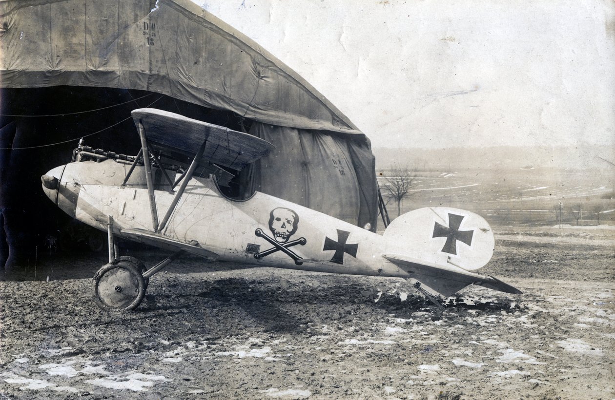 Německý Albatros DV, Souilly, Francie, 2. ledna 1918 od Unbekannt