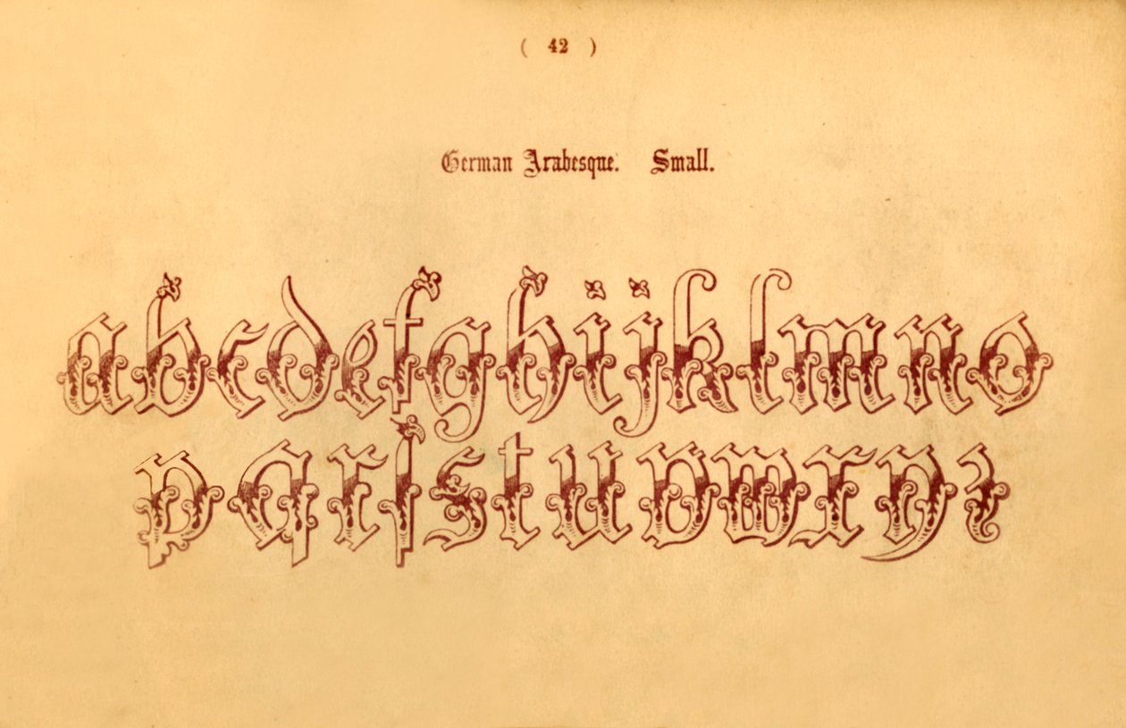 Německá arabeska. Malý, 1862 od Unbekannt