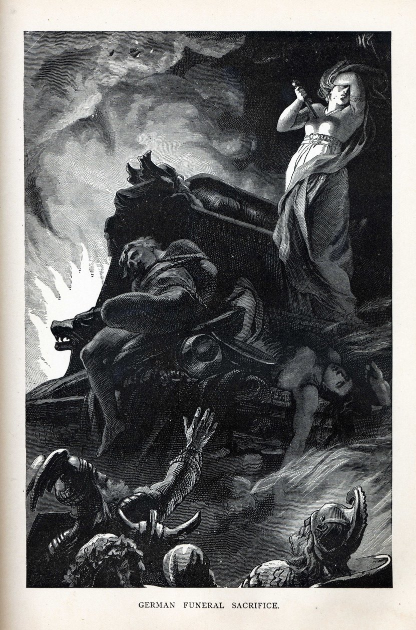 Německá pohřební oběť, 1882 od Unbekannt