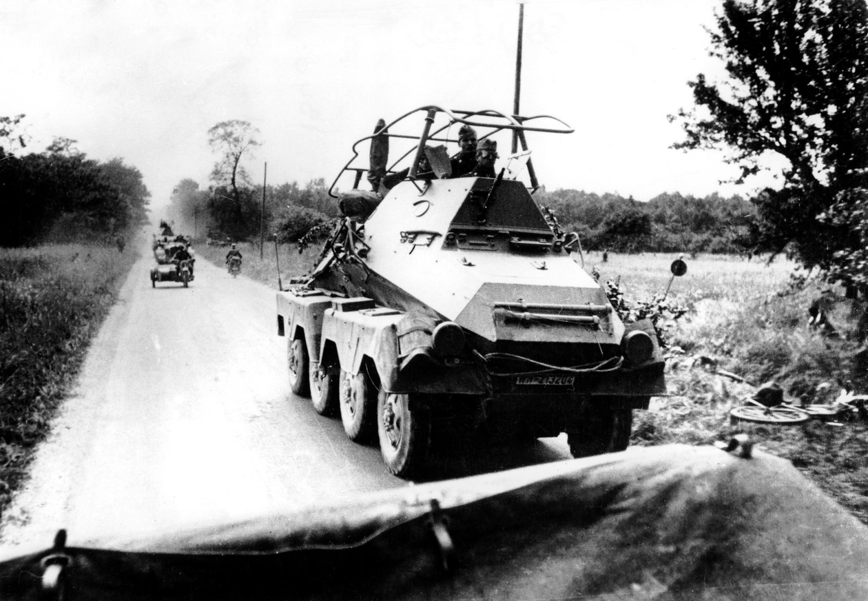 Německý obrněný vůz během postupu na Paříž, květen-červen 1940 od Unbekannt