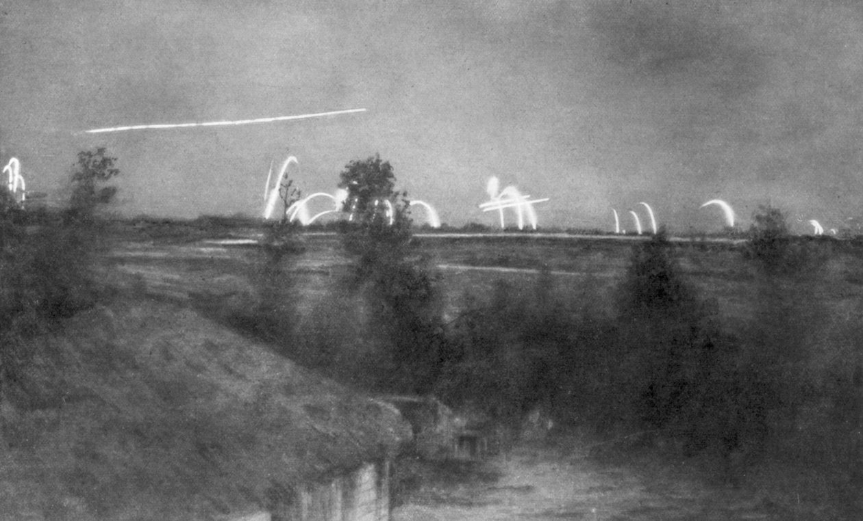 Německé dělostřelectvo, fronta Champagne, Francie, první světová válka, 1915 1929 od Unbekannt