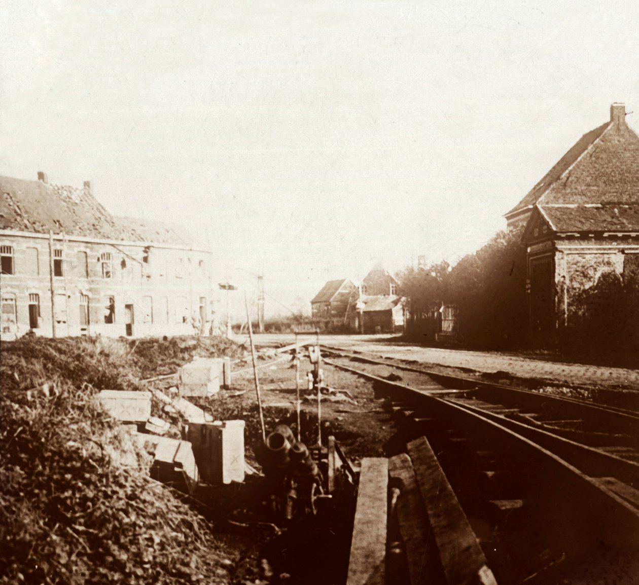 Německá děla, Roeselare, Flandry, Belgie, c1914-c1918 od Unbekannt