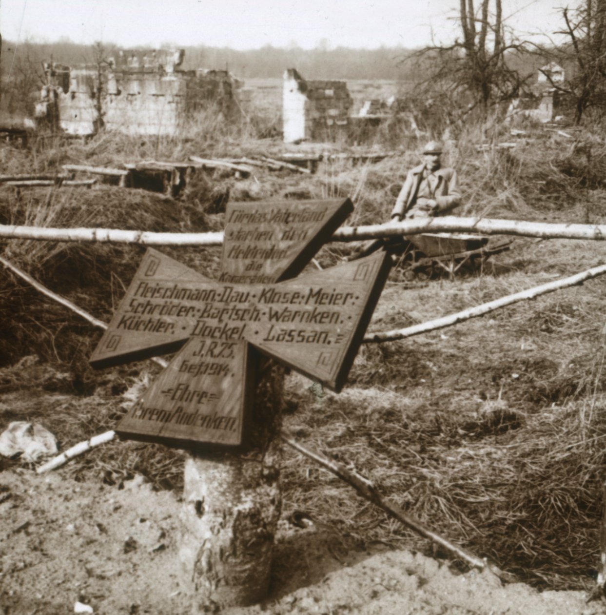 Německý společný hrob, c1914-c1918 od Unbekannt