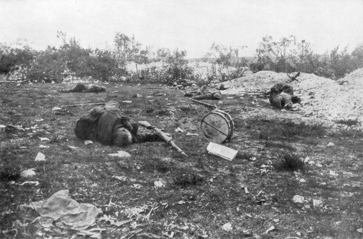 Němečtí mrtví, druhá bitva u Champagne, Francie, 25. září – 6. listopadu 1915 od Unbekannt