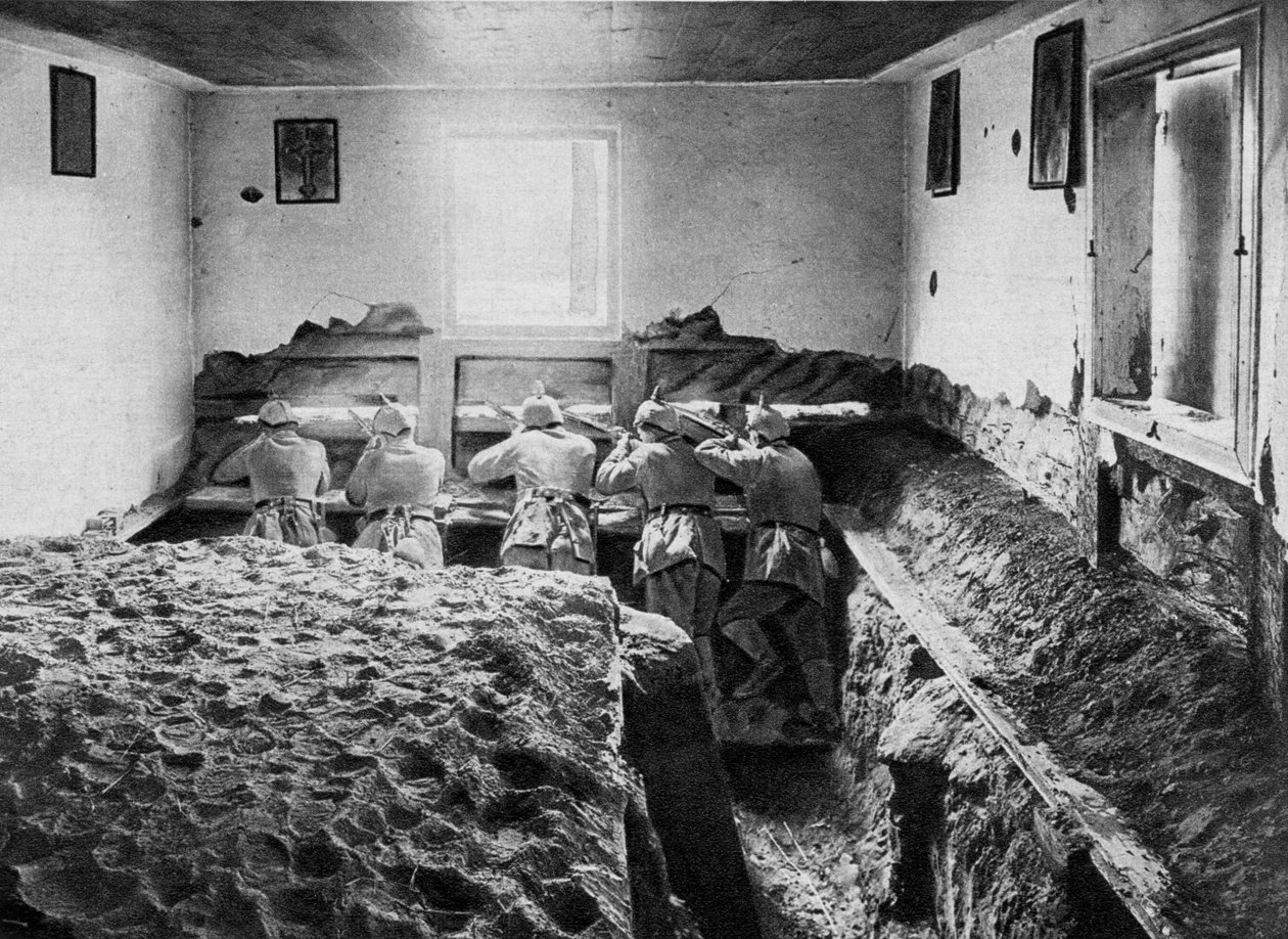 Německá obranná pozice na Visle, Polsko, první světová válka, 1915 od Unbekannt