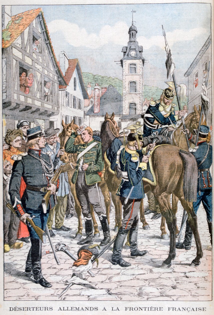 Němečtí dezertéři na francouzských hranicích, 1903 od Unbekannt