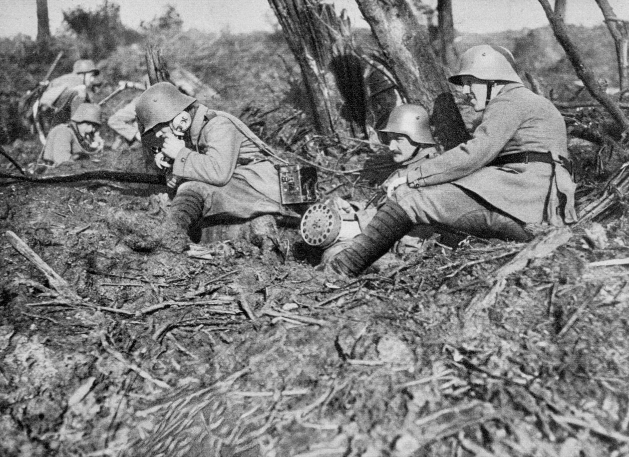 Německý polní telefonista, Somme, Francie, první světová válka, 1916 od Unbekannt