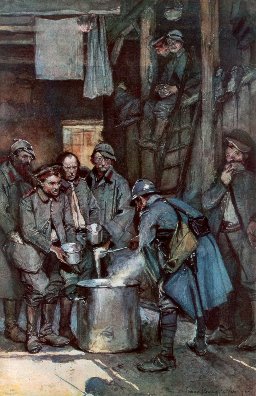 Němečtí zajatci v Souville, Verdun, Francie, 26. března 1916, 1926 od Unbekannt