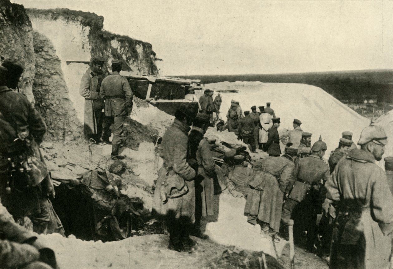 Němečtí vojáci v Hulluchu v severní Francii, první světová válka, c1915, c1920. od Unbekannt