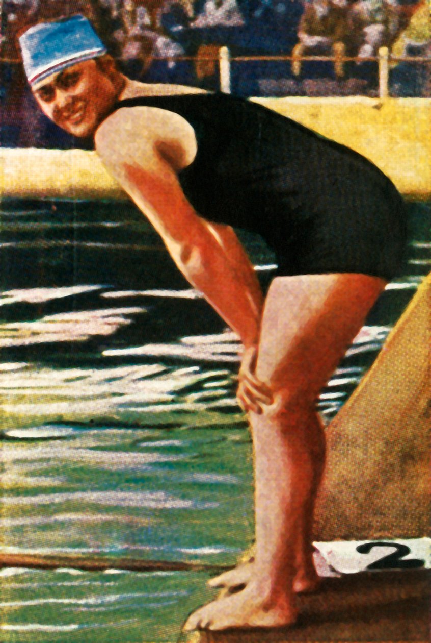 Německá plavkyně Hilde Schrader, 1928. od Unbekannt