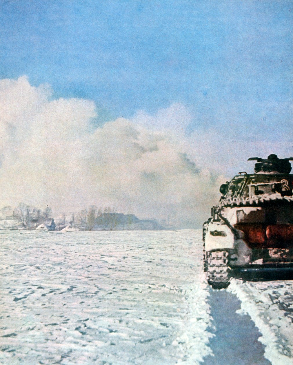 Německé tankové boje na sněhu, Rusko, leden 1943 od Unbekannt