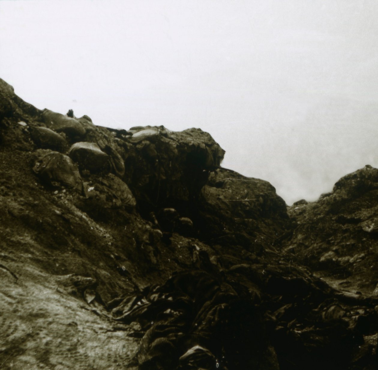 Německý zákop, Combles, severní Francie, c1914-c1918 od Unbekannt