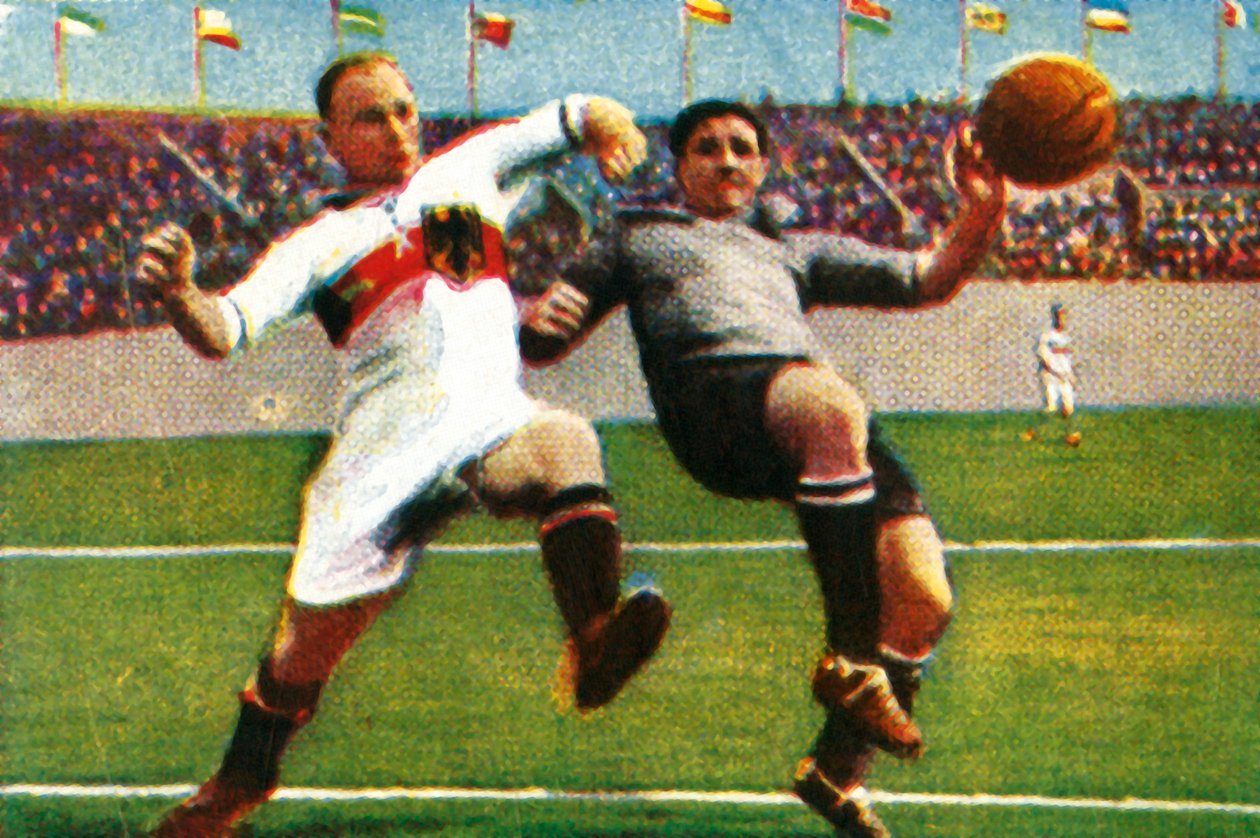 Fotbalový zápas Německo-Uruguay, 1928. od Unbekannt