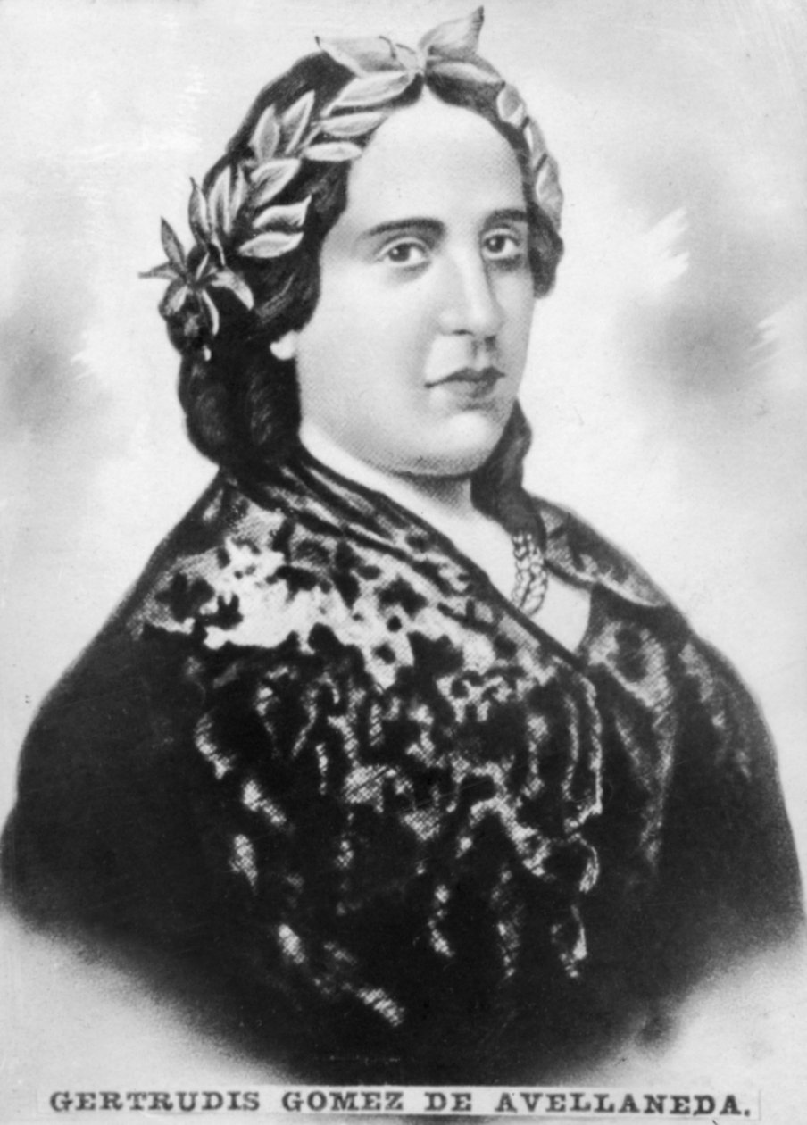 Gertrudis Gomez de Avellaneda, španělská spisovatelka a politická aktivistka kubánského původu, c1910 od Unbekannt