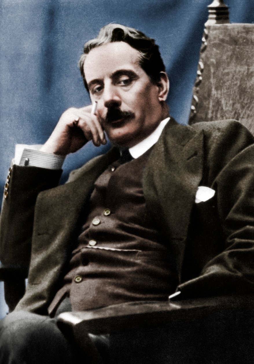 Giacomo Puccini 1858-1924, italský skladatel, 1910 od Unbekannt