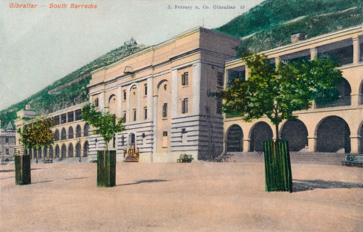 Gibraltar – Jižní kasárna, 1900 od Unbekannt