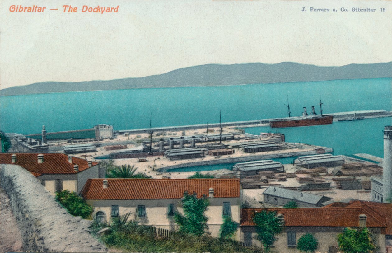 Gibraltar – loděnice, 1900 od Unbekannt