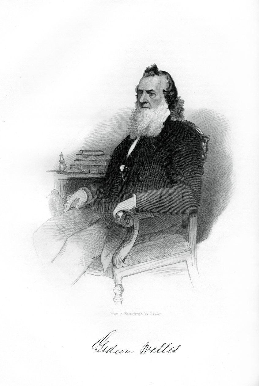 Gideon Welles, americký ministr námořnictva v letech 1861 až 1869, 1862-1867 od Unbekannt