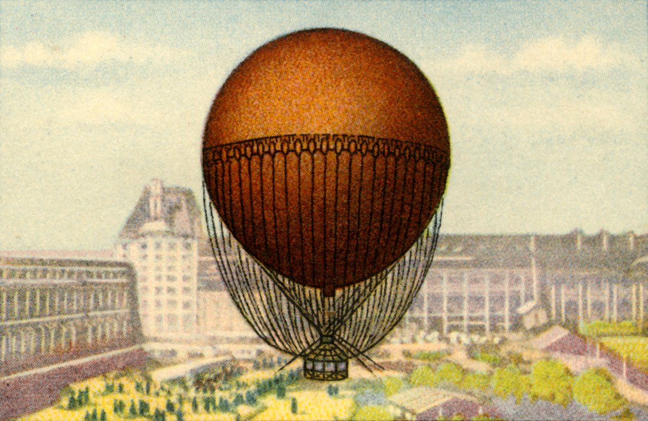 Giffardův balón vystavený na pařížské světové výstavě, 1878, 1932. od Unbekannt