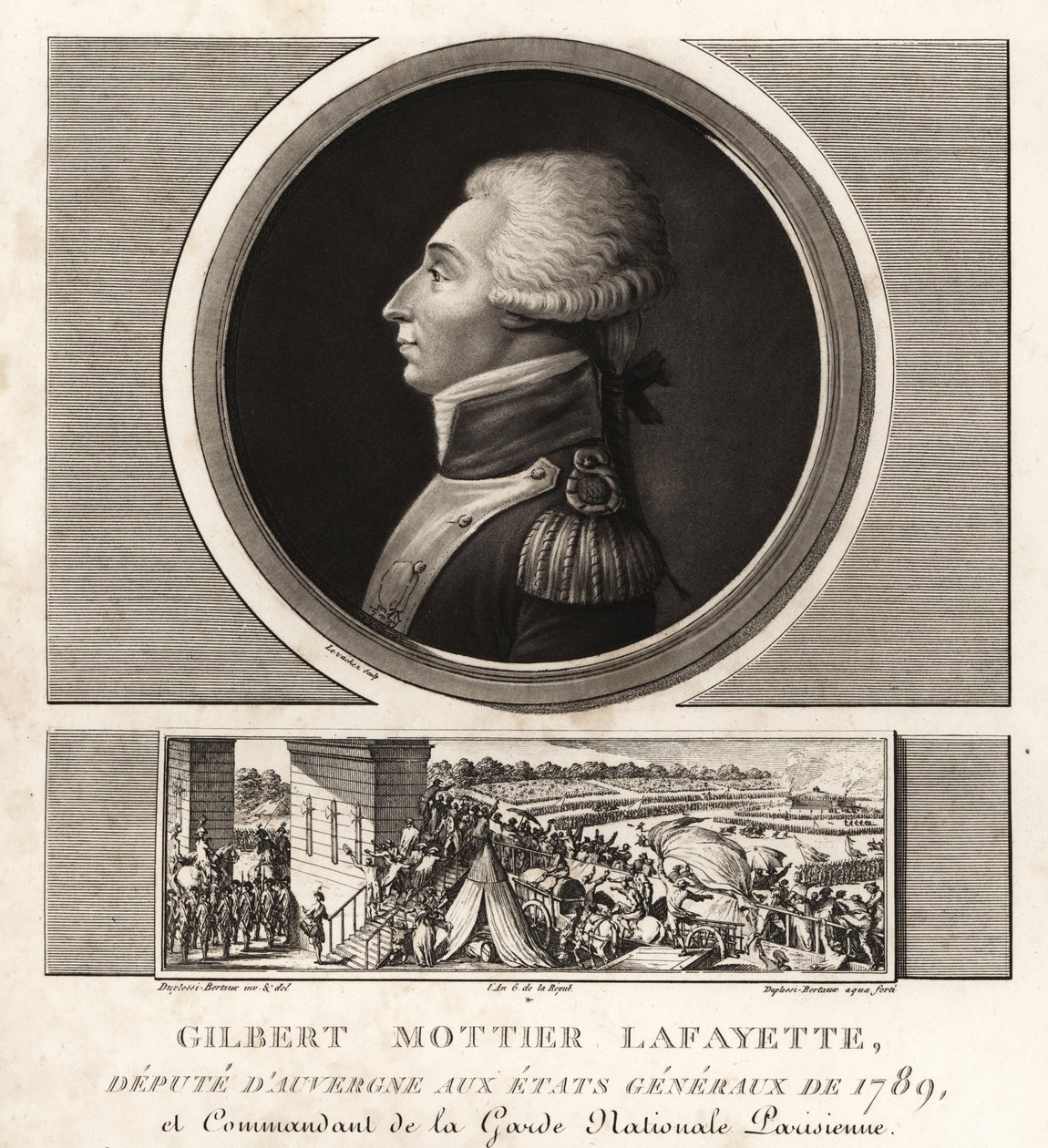 Gilbert Mottier Lafayette, náměstek Augergne u generálních států od Unbekannt