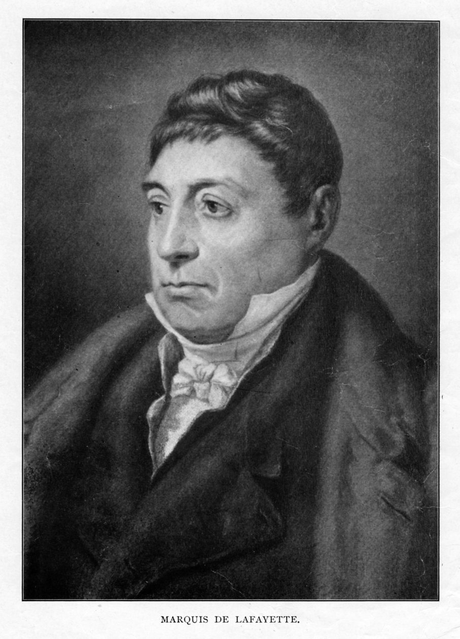Gilbert du Motier, markýz de Lafayette, francouzský vojevůdce a státník, 20. století od Unbekannt