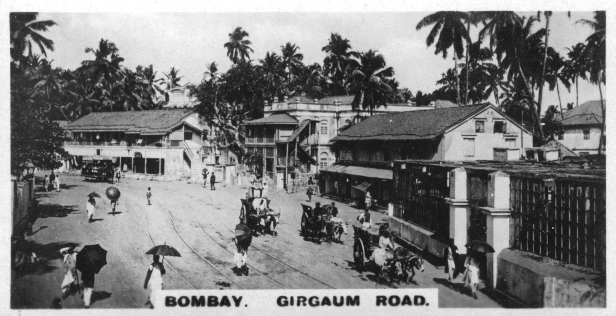 Girgaum Road, Bombay, Indie, c1925 od Unbekannt