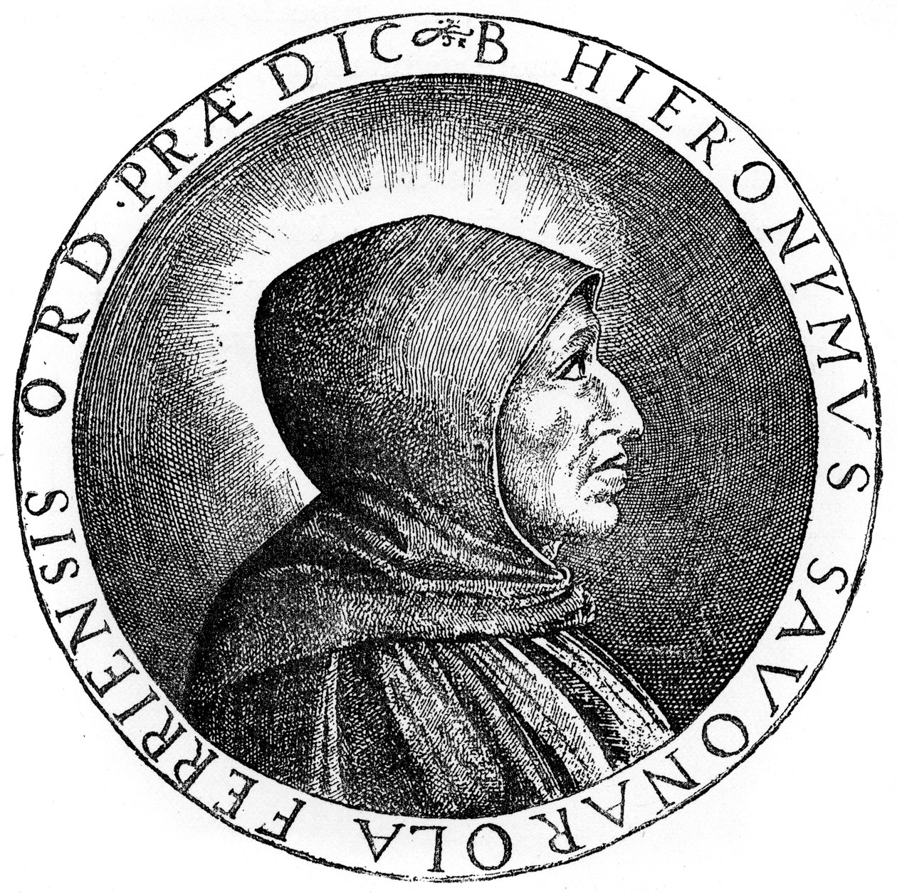Girolamo Savonarola 1452-1498, italský dominikánský kněz a vůdce Florencie, 1882 od Unbekannt