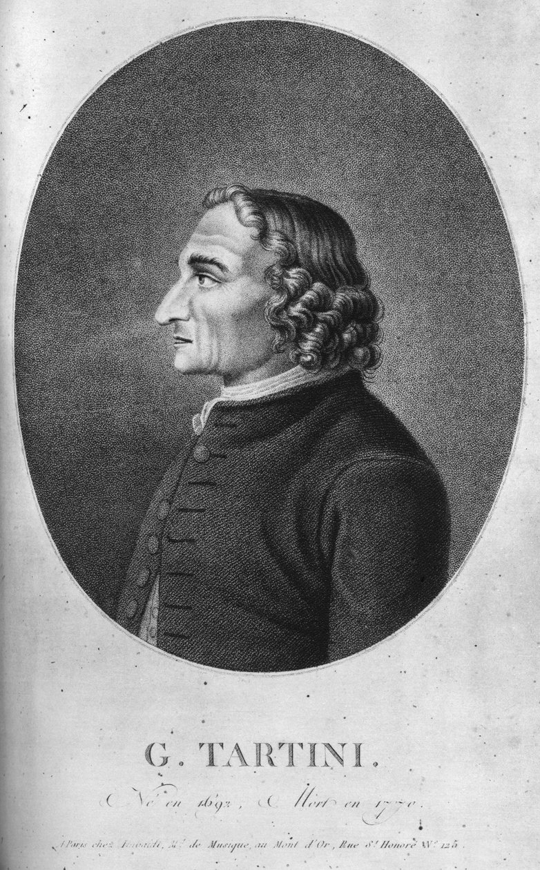 Giuseppe Tartini 1692-1770 byl italský barokní skladatel a houslista od Unbekannt