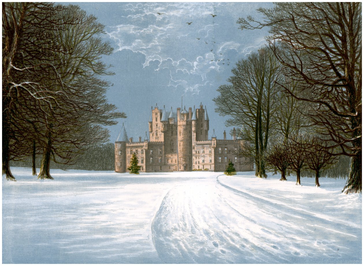 Glamis Castle, Angus, Skotsko, domov hraběte ze Strathmore, c1880 od Unbekannt