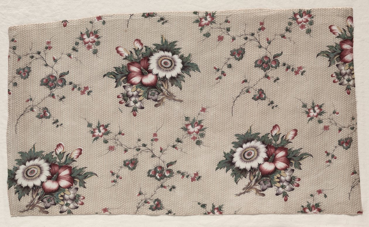 Glazovaný fragment Chintz, c. 1830. od Unbekannt