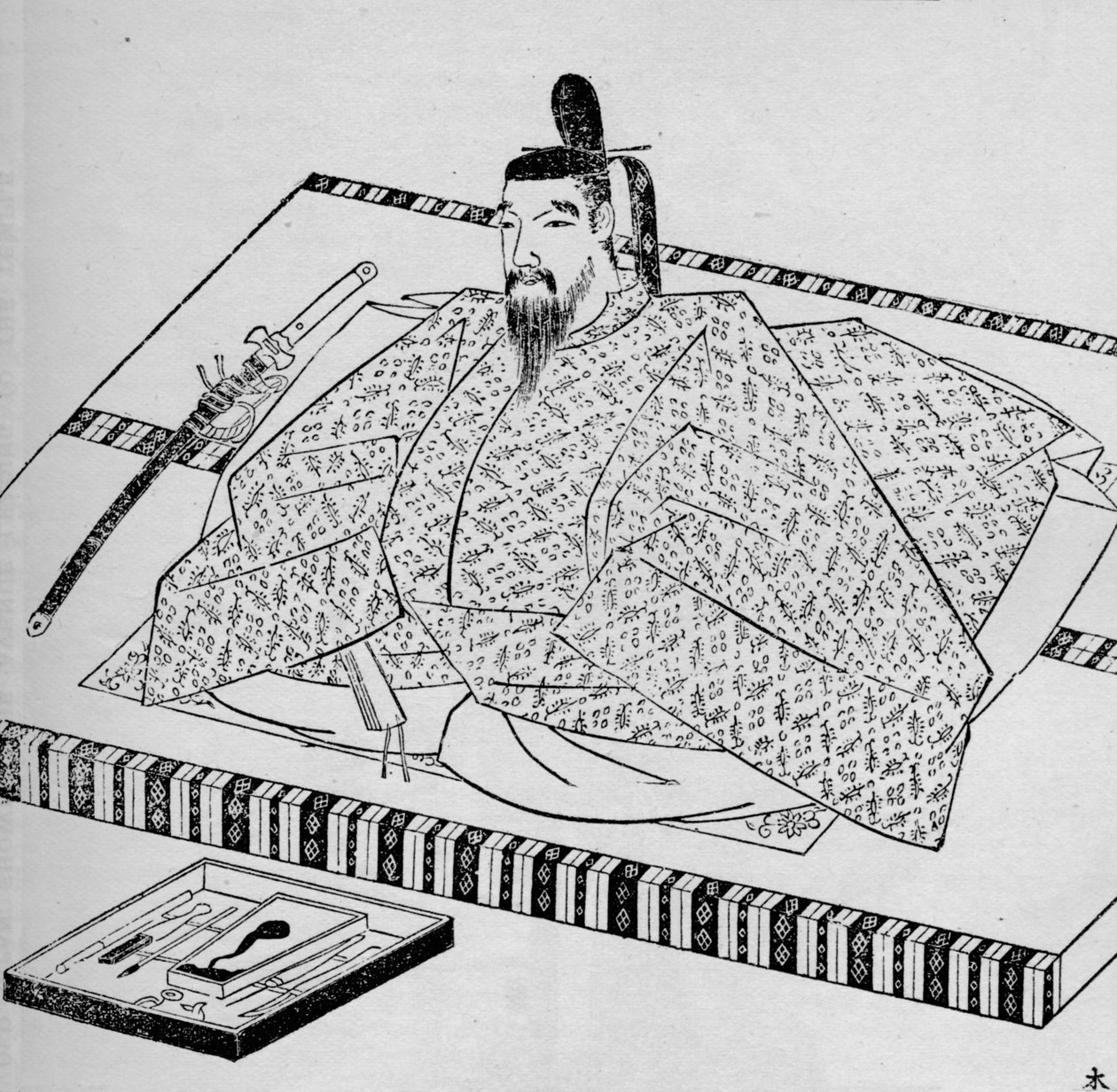 Go-Daigo, japonský císař, 1907 od Unbekannt