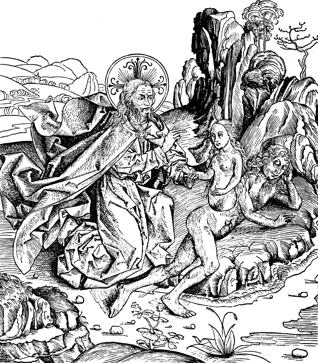 Bůh stvořil Evu z Adamova žebra, 1493 od Unbekannt