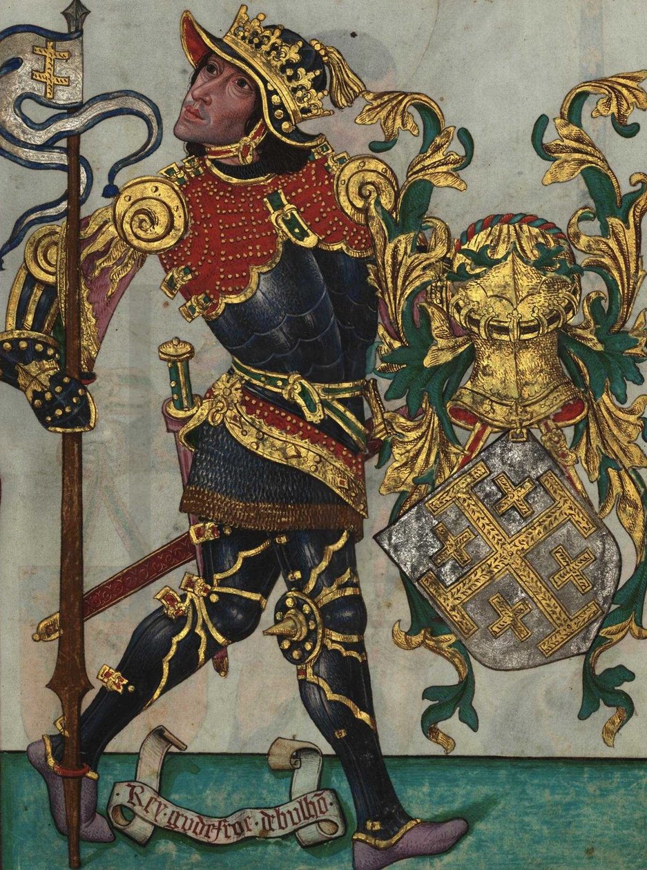 Godfrey z Bouillonu z Livro do Ameiro-Mor, 1509 od Unbekannt