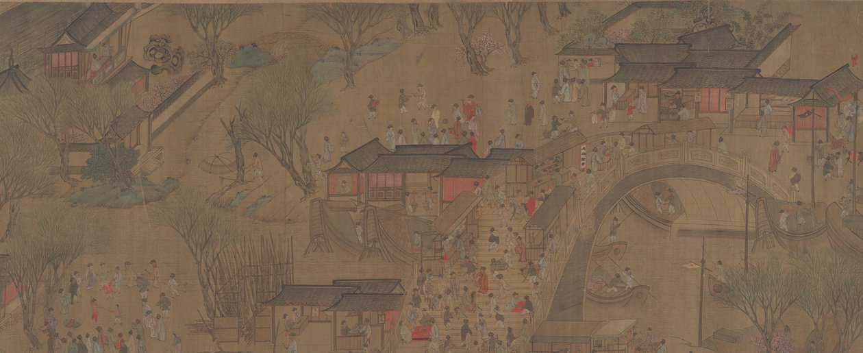 Jít proti proudu na festivalu Qingming. od Unbekannt