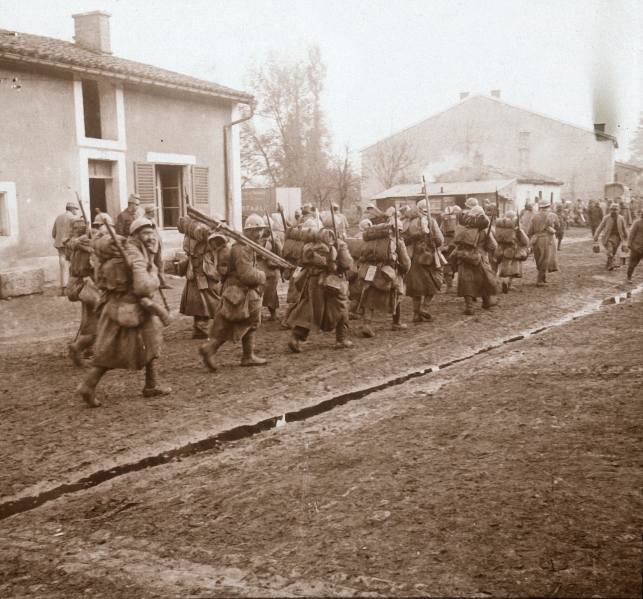Jít po linii do Verdunu, severní Francie, c1914-c1918. od Unbekannt