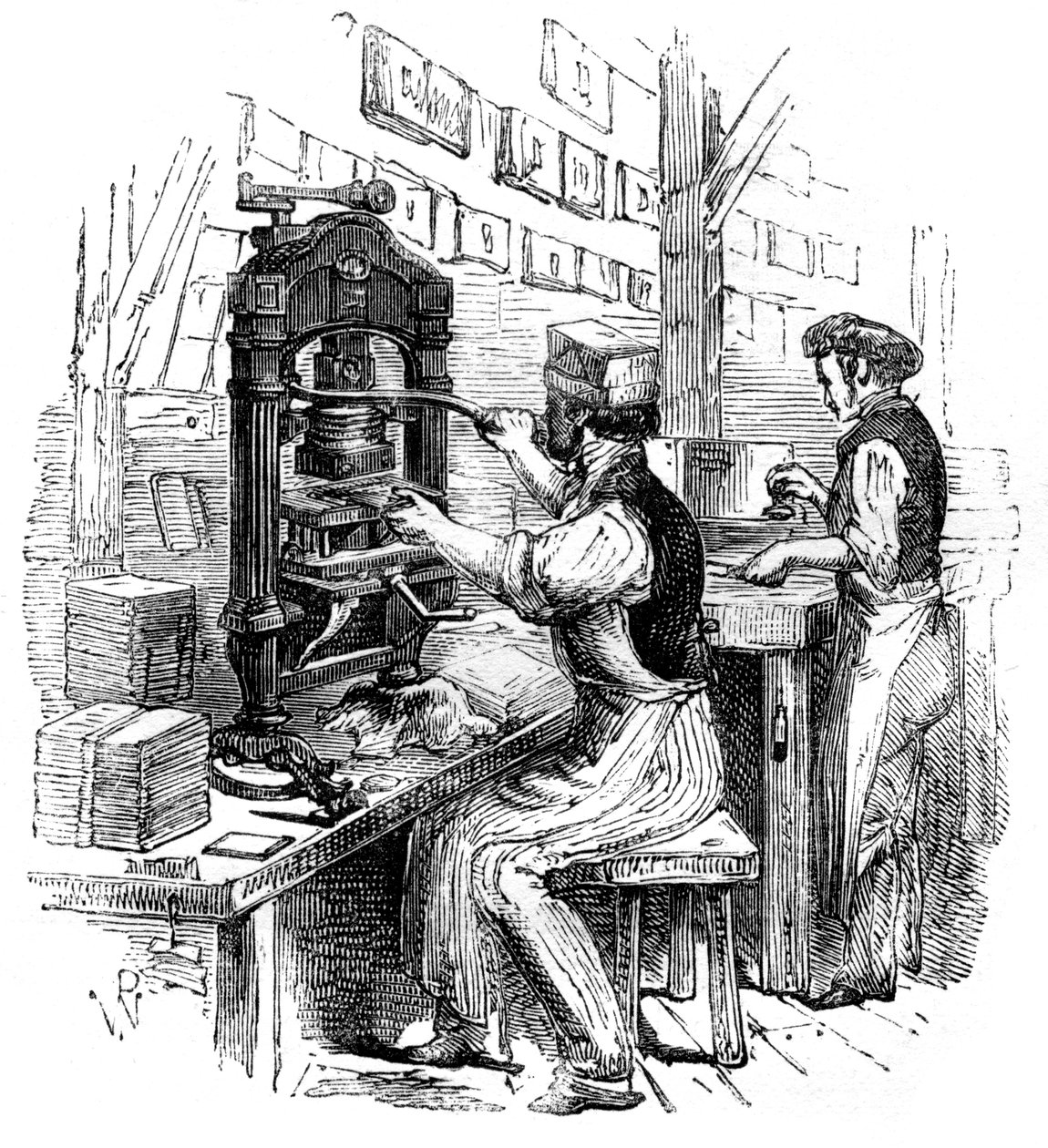 Zlatoblokovací lis, 1886 od Unbekannt