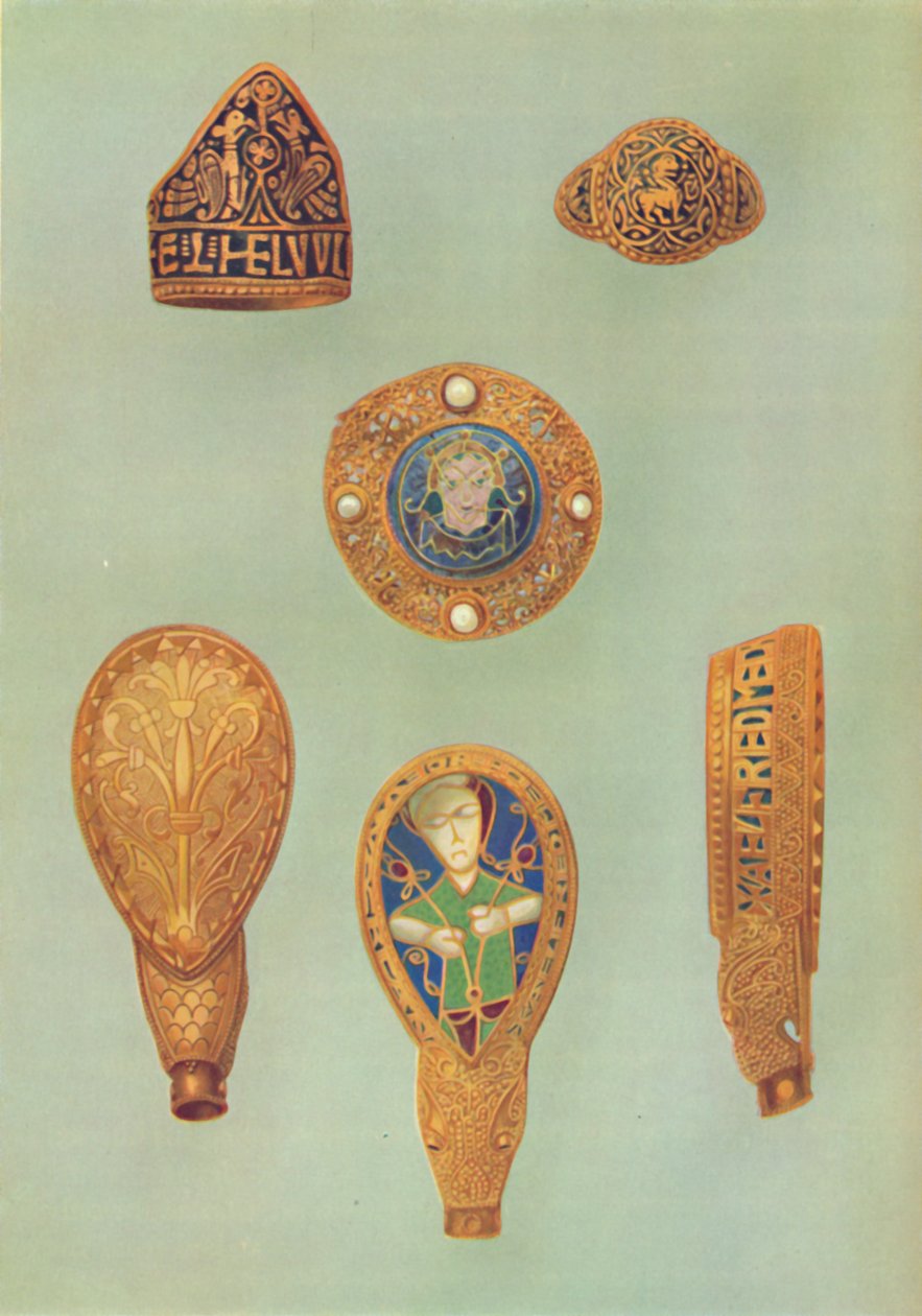 Zlaté šperky, převážně z devátého století, 1935. od Unbekannt